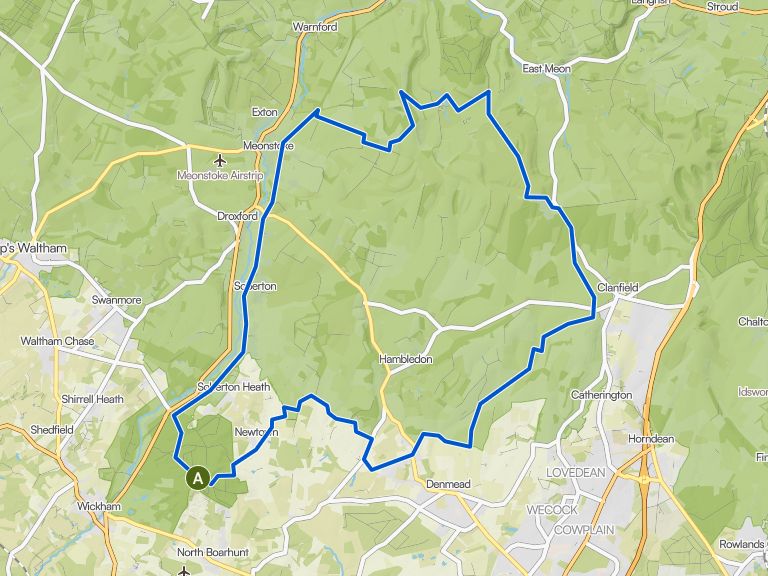 Forest of Bere - Old Winchester Hill -Loop | mountain bike ride | Komoot